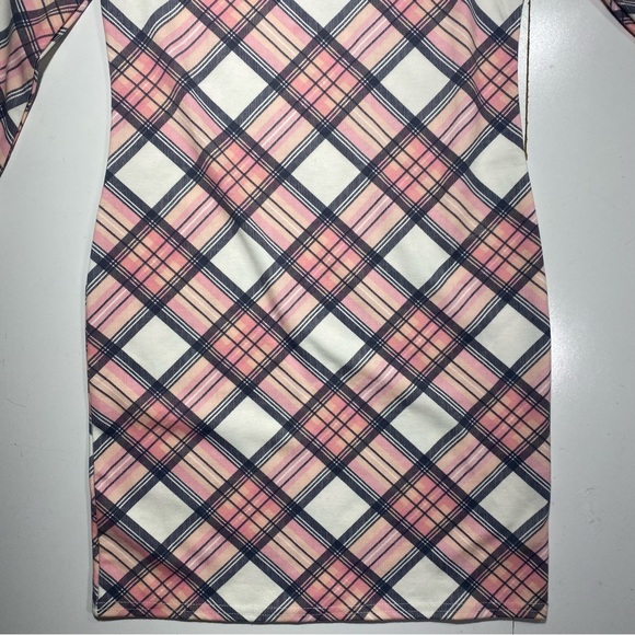 Missguided Pink & White Plaid Checkered Peter Pan Collar School Girl Dress NWT 4 - Picture 7 of 11